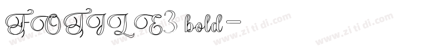 FOTILE3 bold字体转换